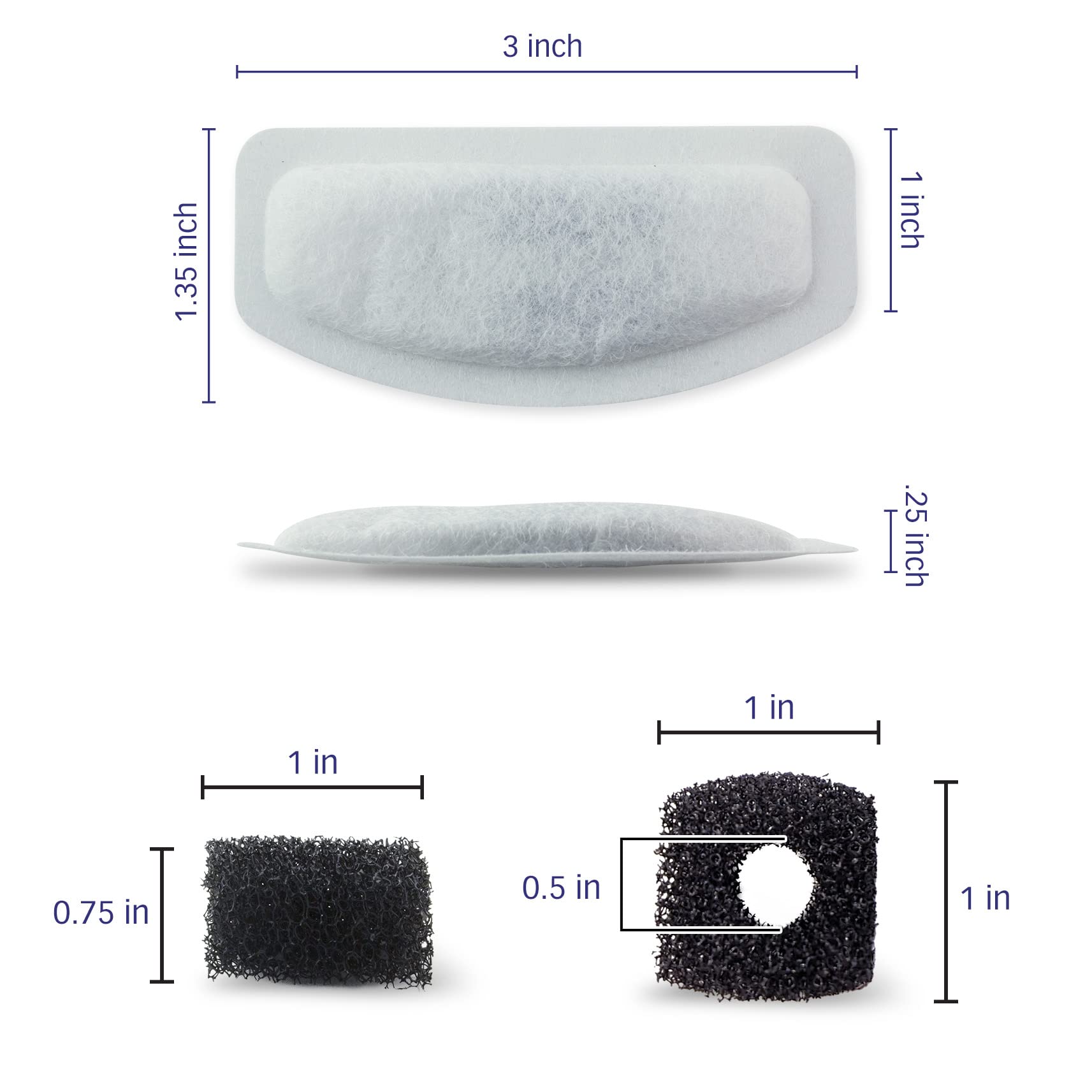 PET STANDARD filtración triple detalle, captura pelos y metales para agua fresca.