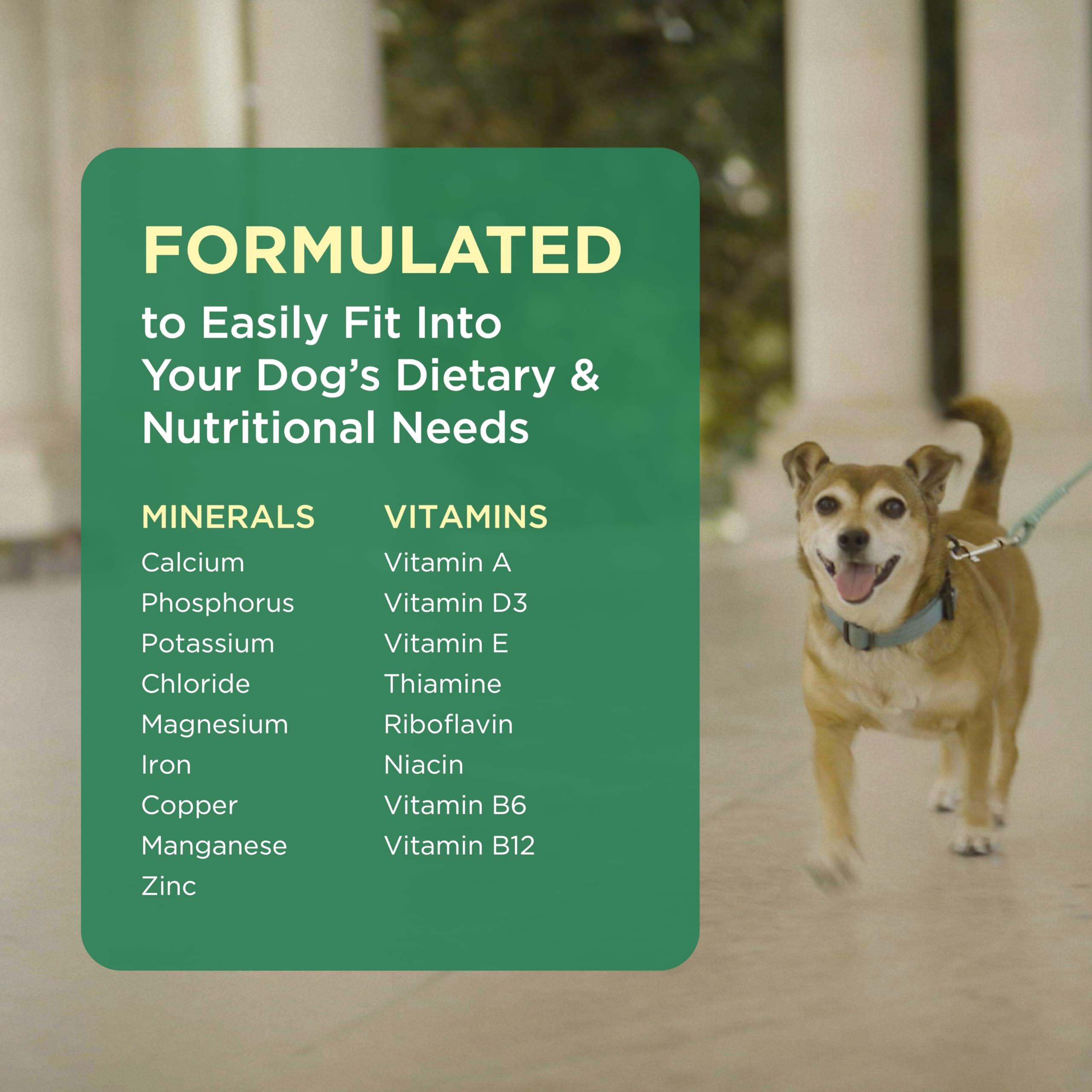 Apoyo nutricional general para perros con Pet-Tabs.
