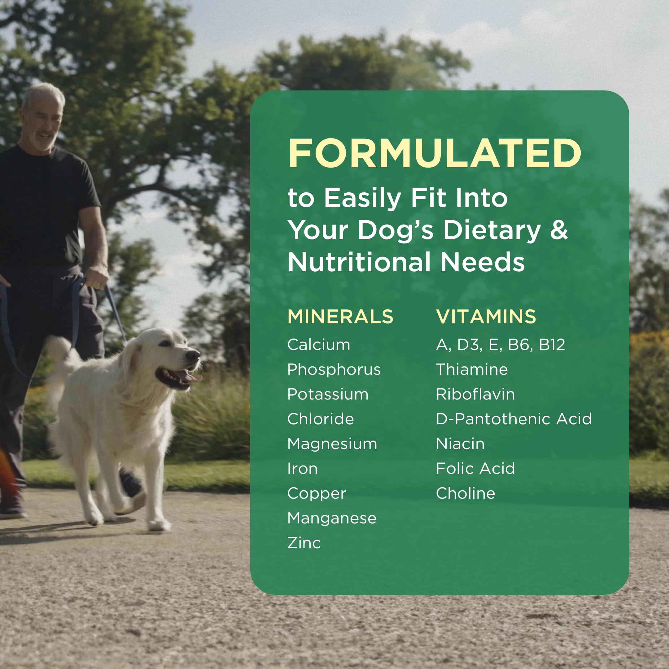 Dosis diaria para premiar al perro con Pet-Tabs Plus antes de la comida.