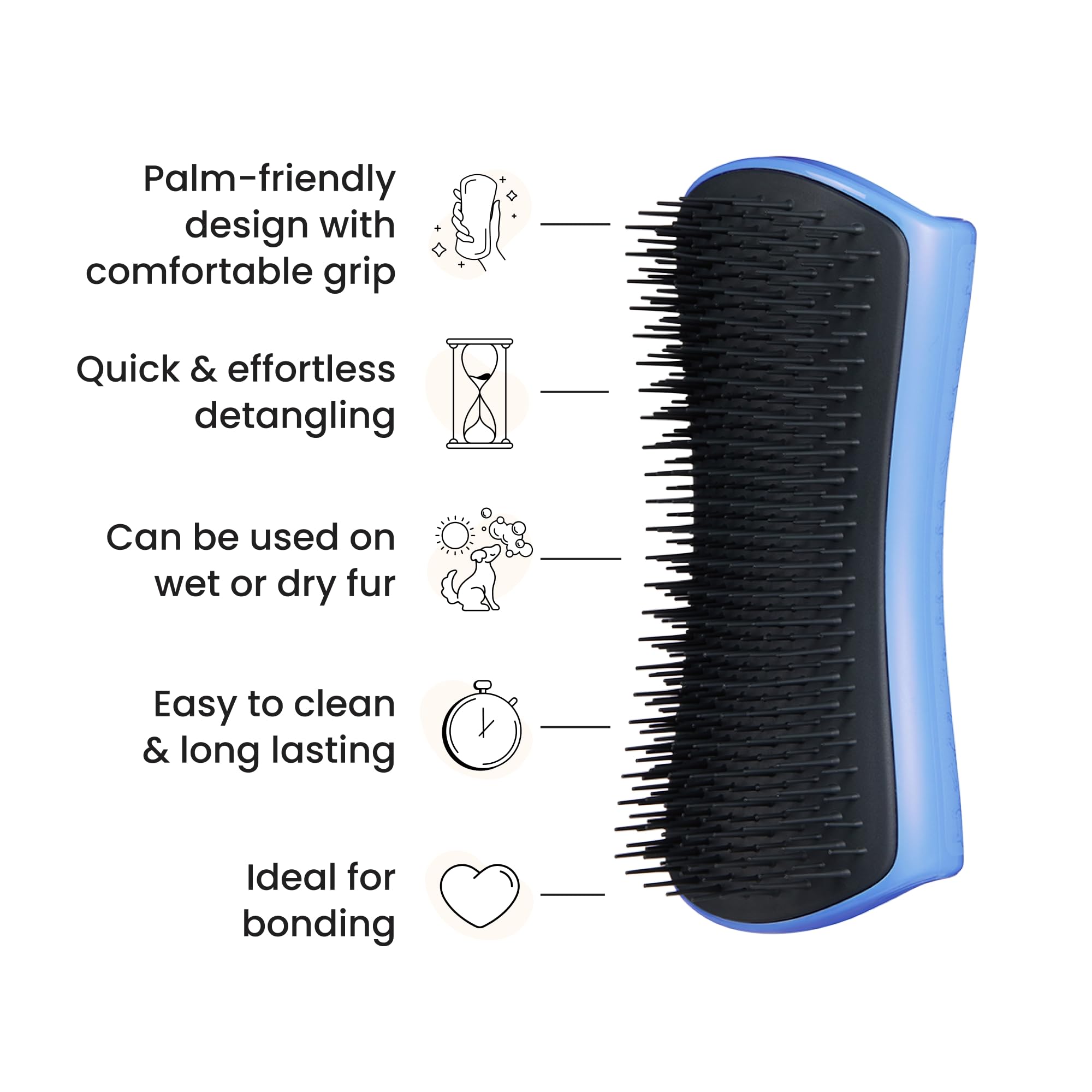 Pet Teezer cepillo para baño de perro, limpia con champú.