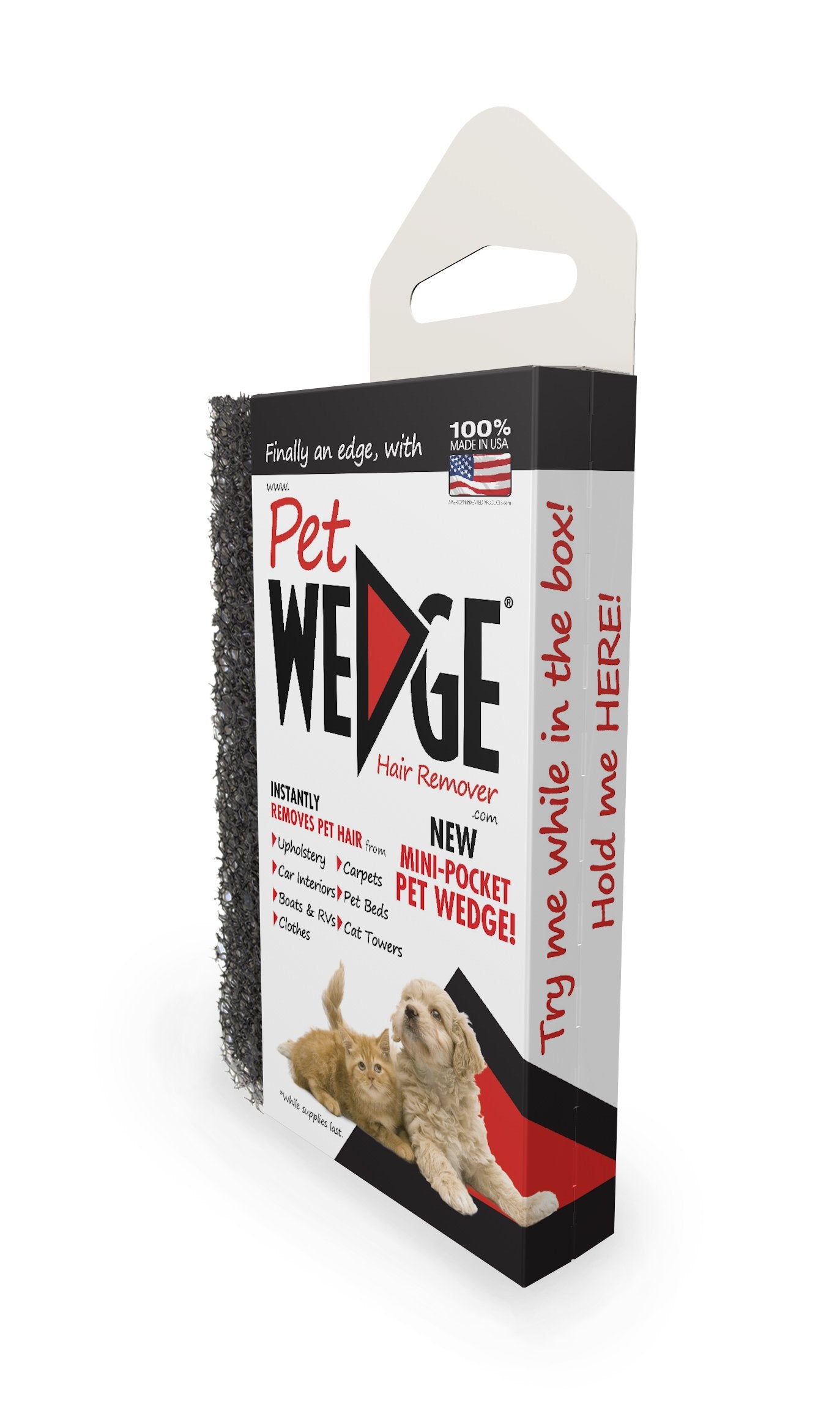 Pet Wedge se enjuaga con agua para reutilizarse.
