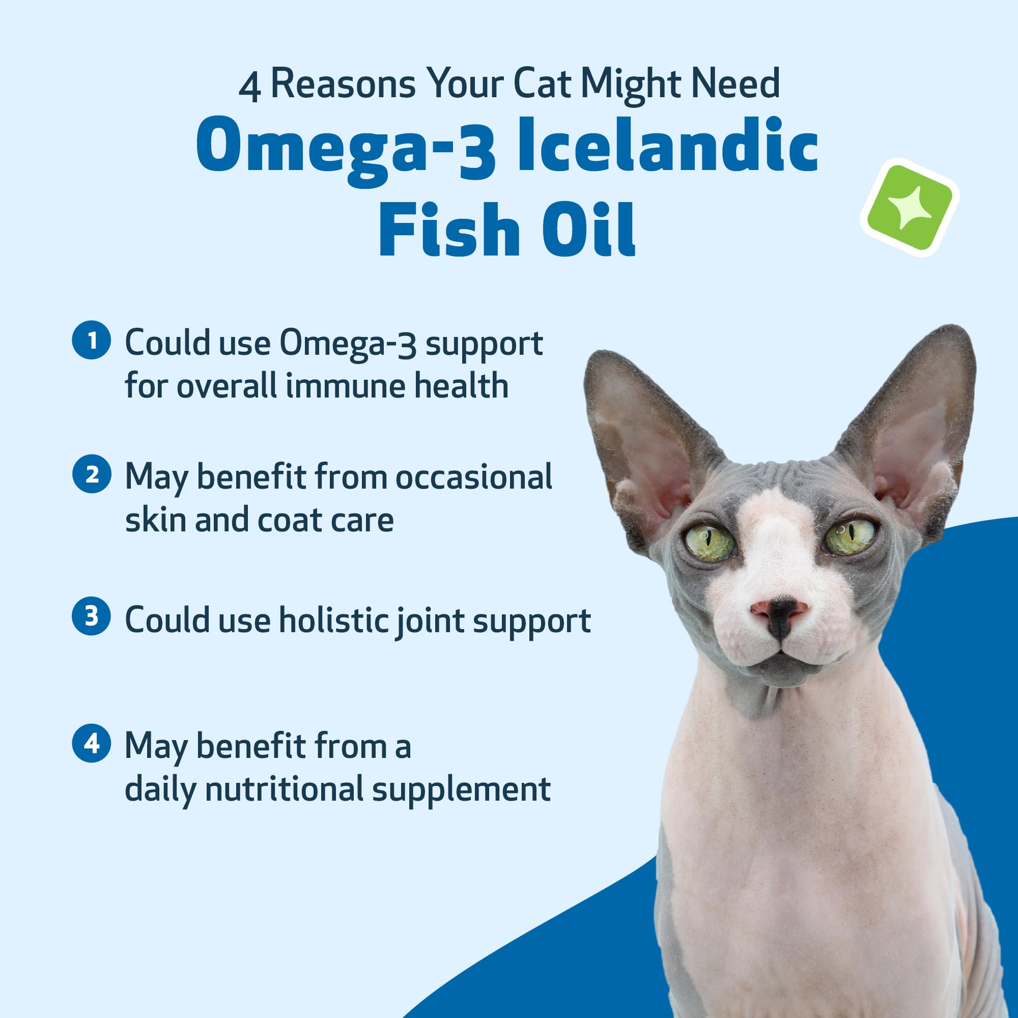Etiqueta clara de Pet Wellbeing Omega-3 ayuda a revisar ingredientes con facilidad.