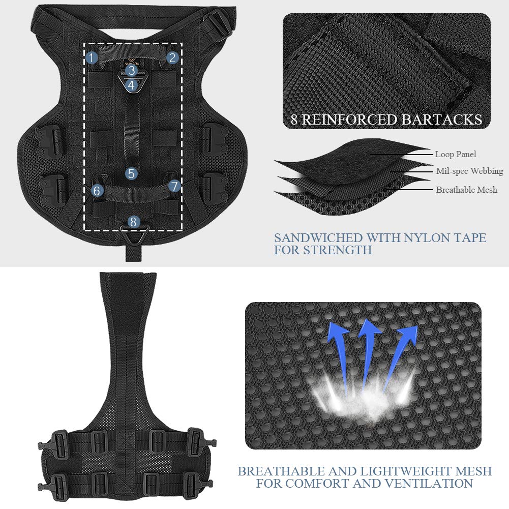 Arnés PETAC GEAR con asa para control rápido en emergencias.
