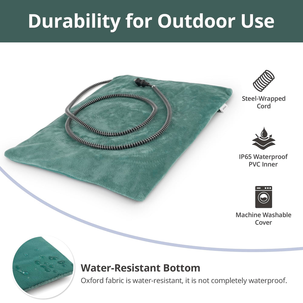 Petace base resistente al agua para uso en exteriores.