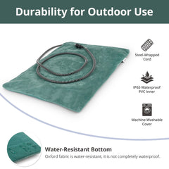 Petace base resistente al agua para uso en exteriores.