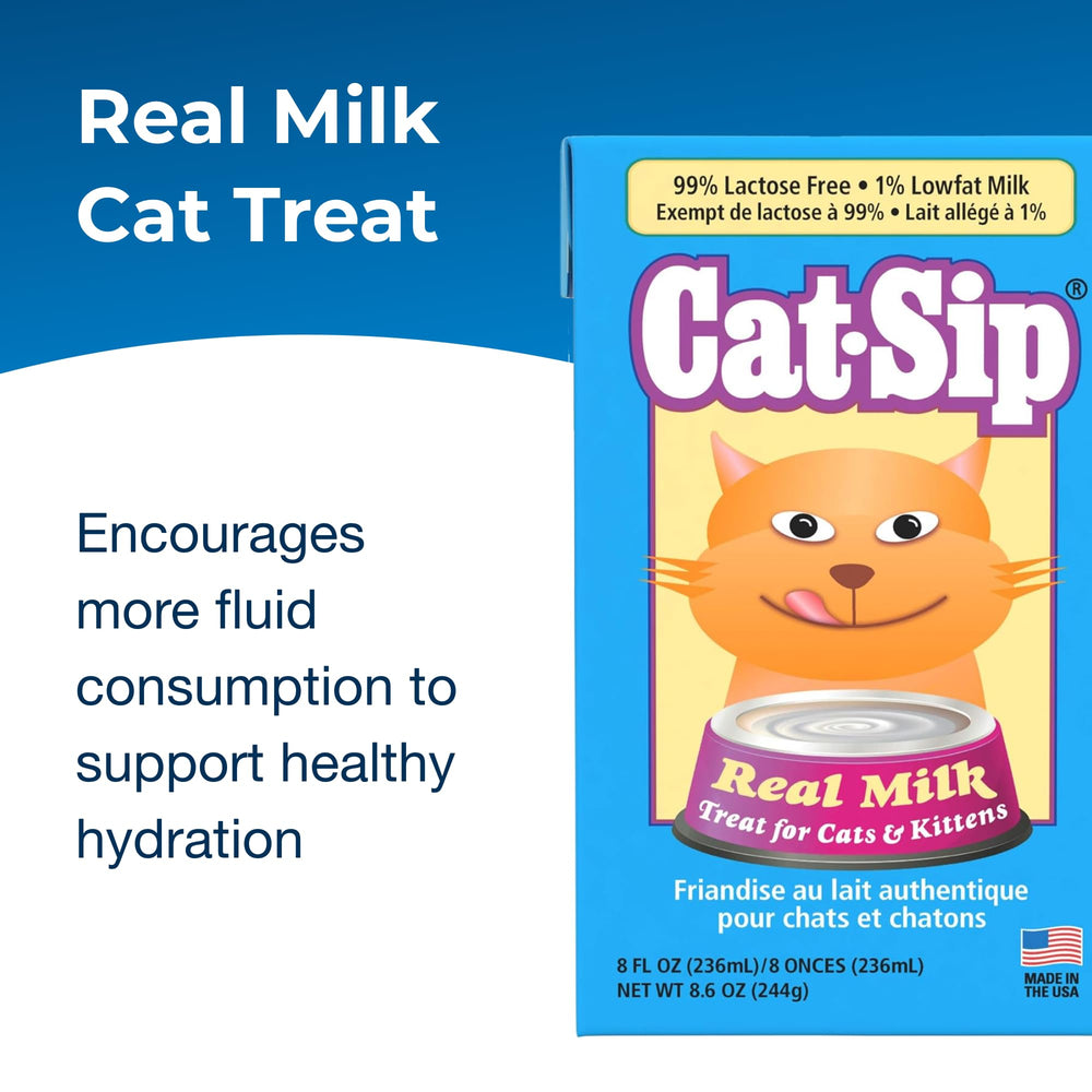 PetAg Cat-Sip digestibilidad mejorada, leche de baja lactosa para gatos y gatitos