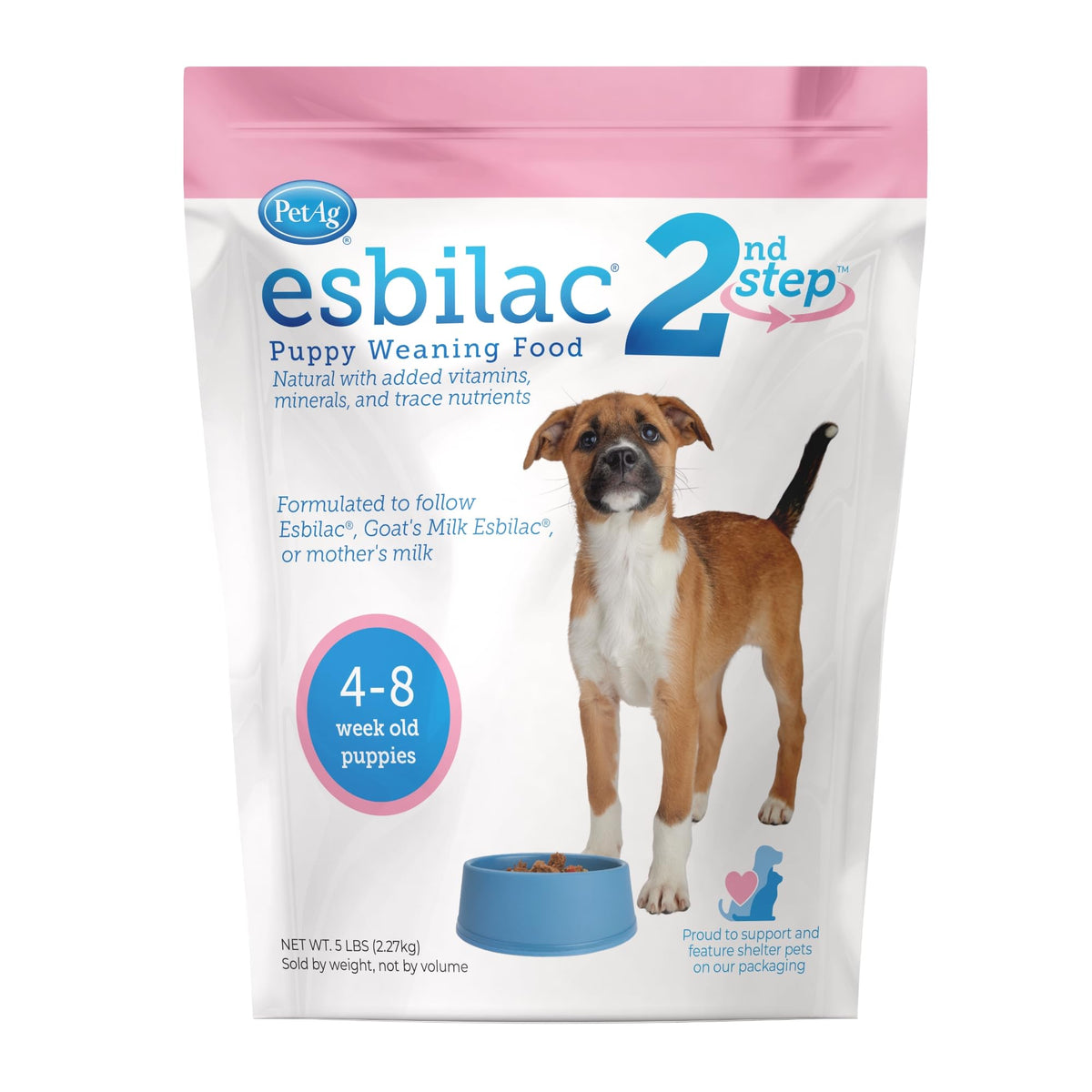 PetAg Esbilac 2º Paso polvo para cachorros, ideal para destete suave.