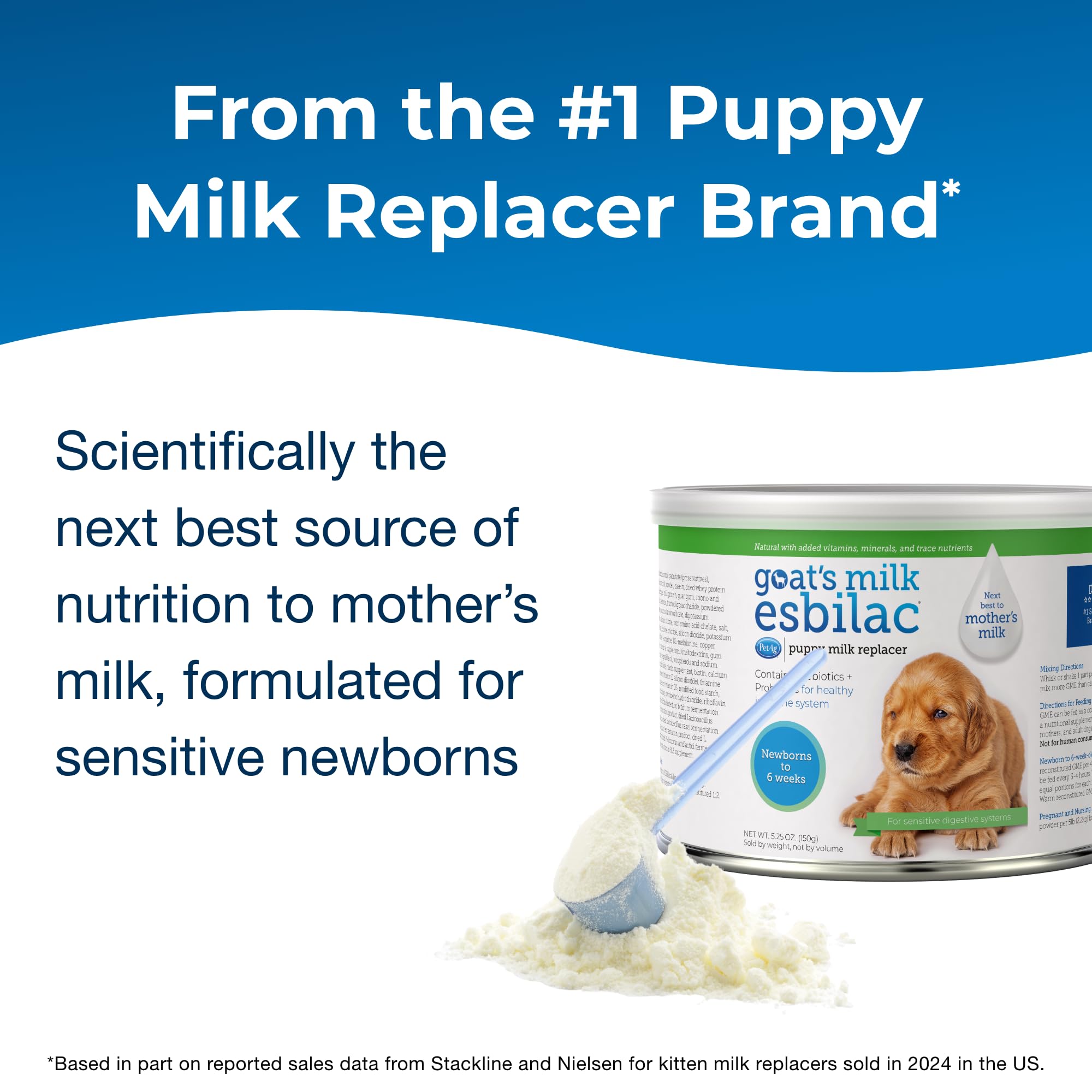 PetAg Esbilac Nutricion completa para cachorros en crecimiento