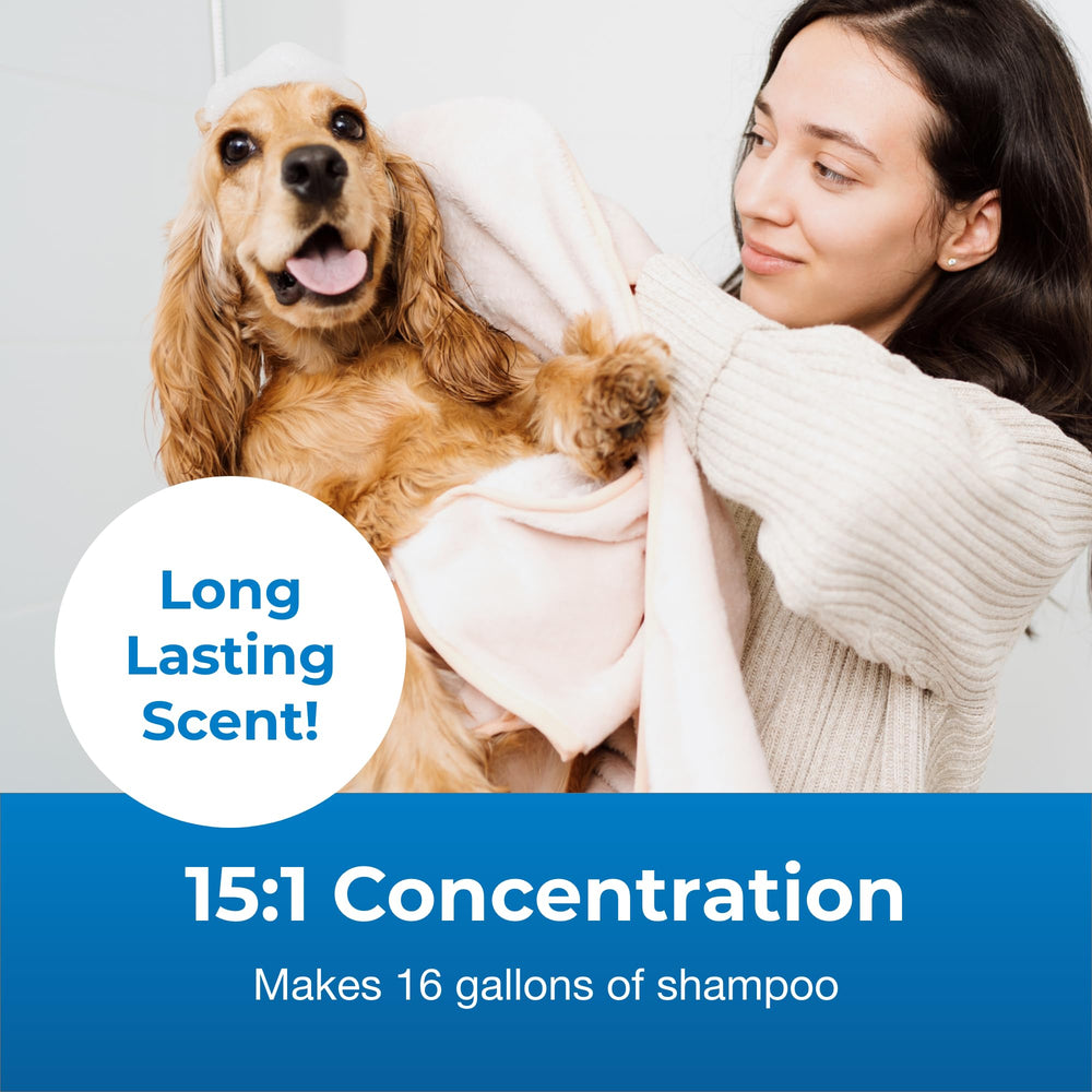 PetAg Fresco y Limpio aplicación sobre el pelo del perro