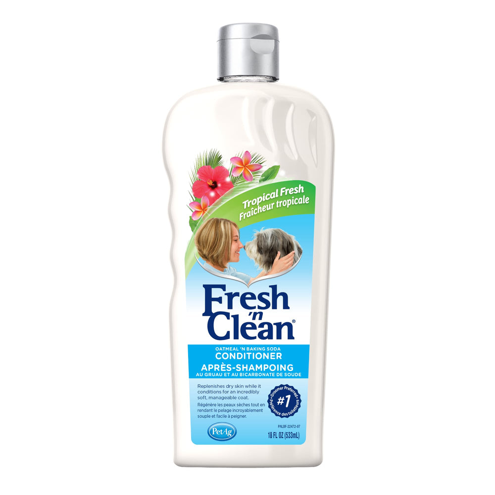 PetAg Fresh ’n Clean: botella del acondicionador con avena y bicarbonato para pelaje suave y fragante