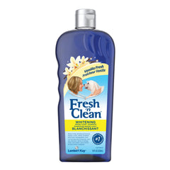 PetAg Fresh ’n Clean Snowy-Coat Shampoo, botella – aroma vainilla para pelaje suave.
