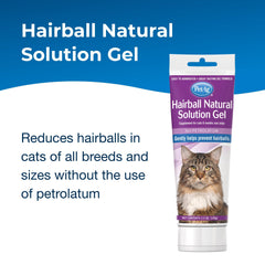 PetAg Hairball Natural Solution Gel, paquete de 2 para hogares con varios gatos.