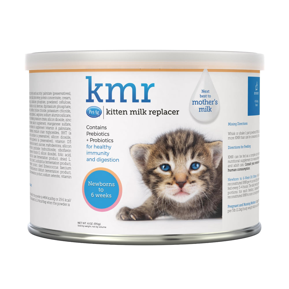 PetAg KMR polvo reemplazo leche gatitos, nutrición cercana a la leche materna.