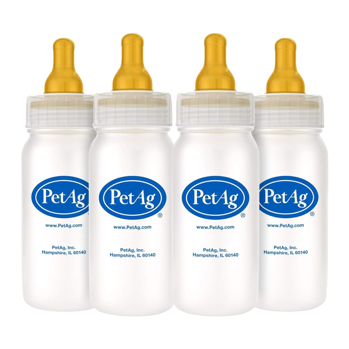 Botella PetAg Nurser de 4 onzas para uso diario con control de porciones.