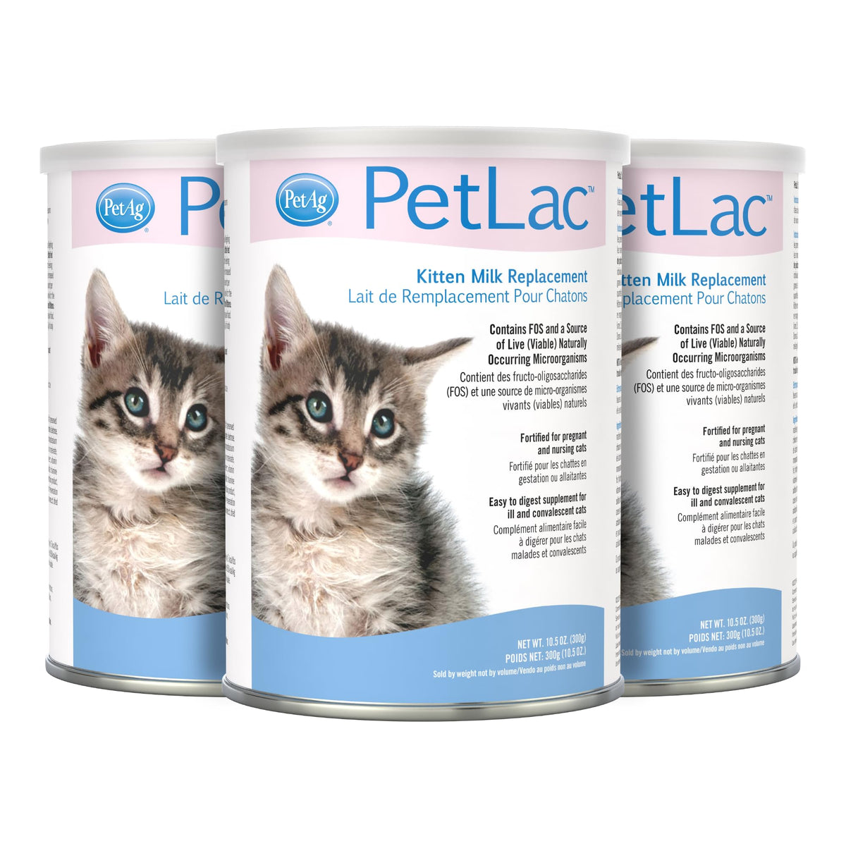 PetAg PetLac: envase de polvo para gatitos recién nacidos, nutrición completa