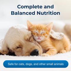 Nutrición completa para animales adultos estresados con PetLac de PetAg.