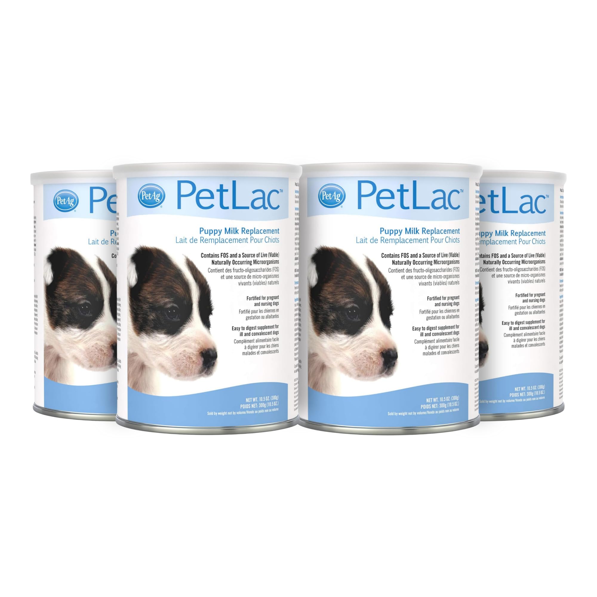PetLac de PetAg, polvo para cachorro, apoyo para crecimiento saludable.