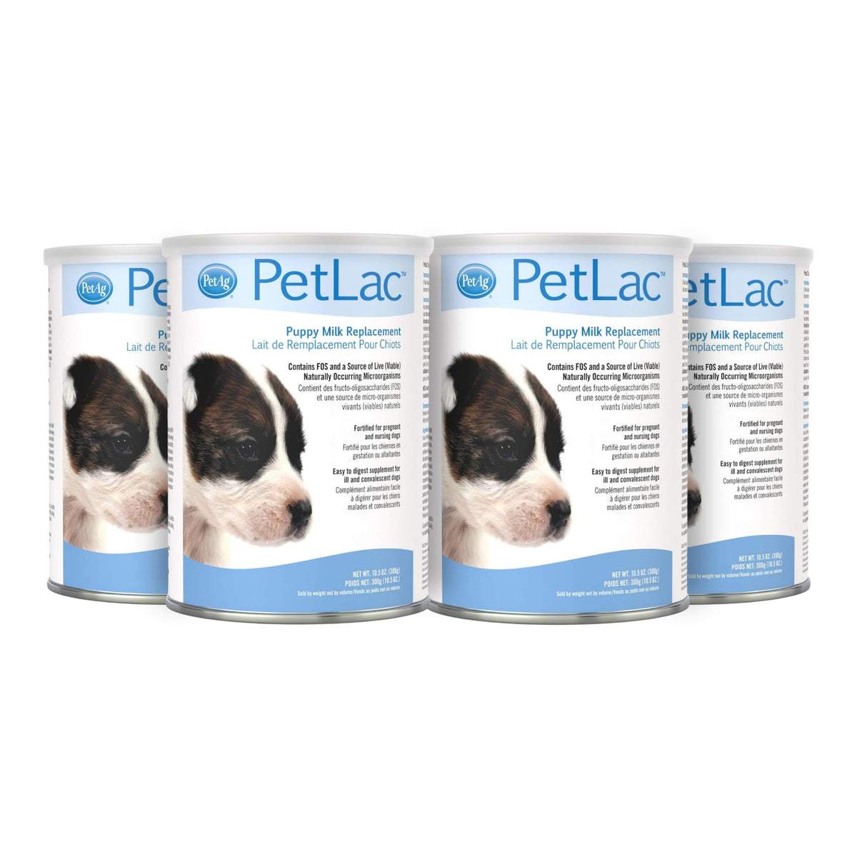 PetLac de PetAg, polvo para cachorro, apoyo para crecimiento saludable.