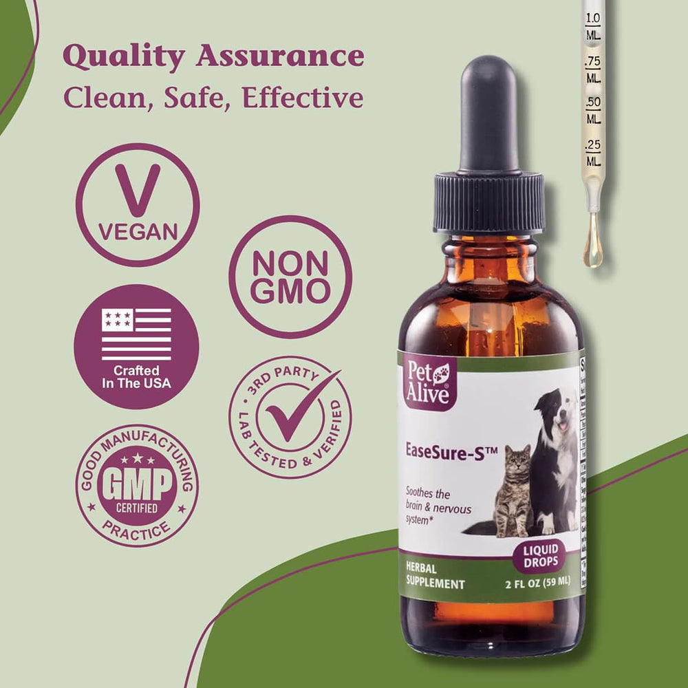 PetAlive EaseSure-S, fórmula de hierbas puras y calidad.</