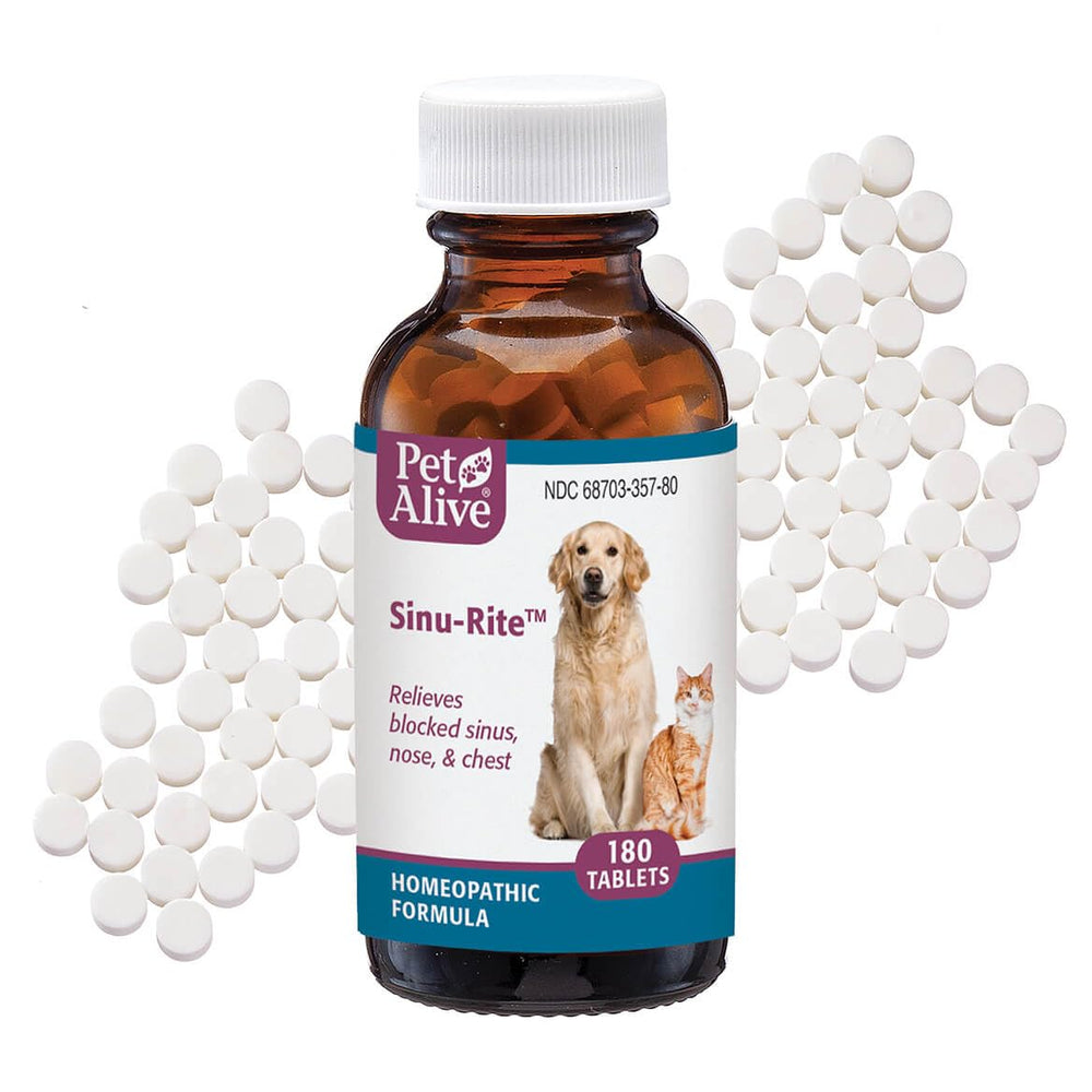 PetAlive Sinu-Rite tabletas-nasales: posible alivio temporal de congestión en mascotas