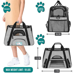 PetAmi interior ventilado: flujo de aire óptimo para tu mascota.