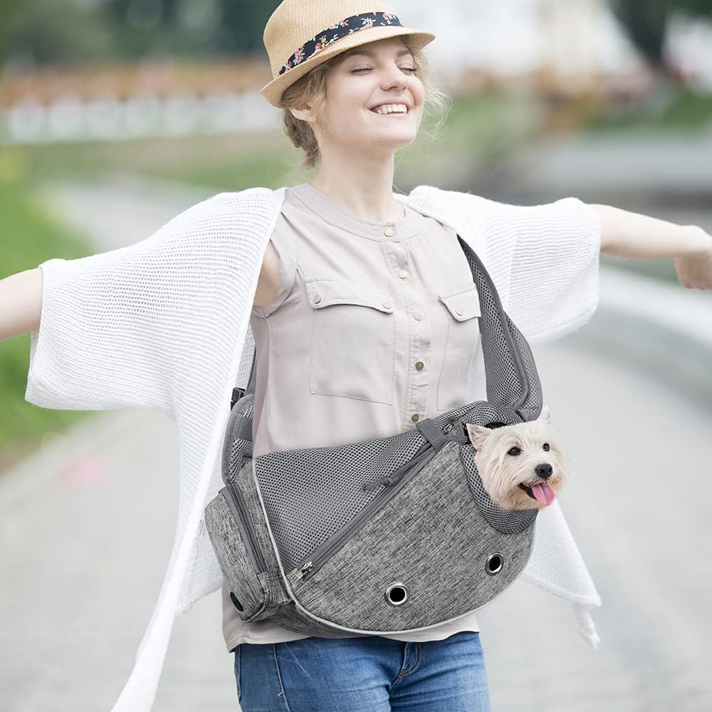 PetAmi Sling, ventilación de malla para flujo de aire cómodo.