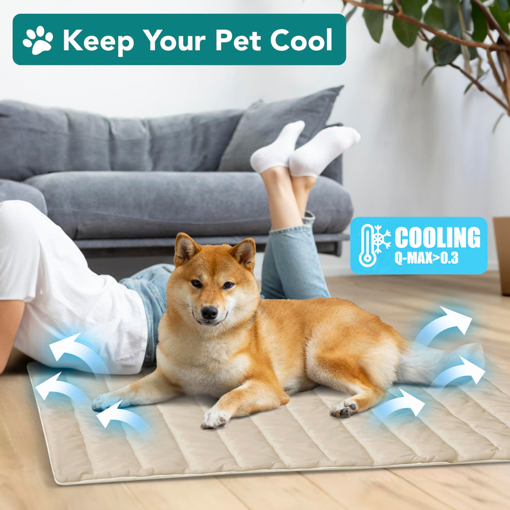 PetAmi cobija refrescante doble cara para mascotas, dos texturas para variar la experiencia.