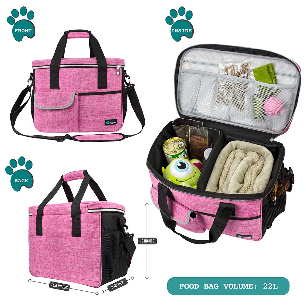 PetAmi contenedores de comida para perro con capacidad de 3L, ideal para salidas.