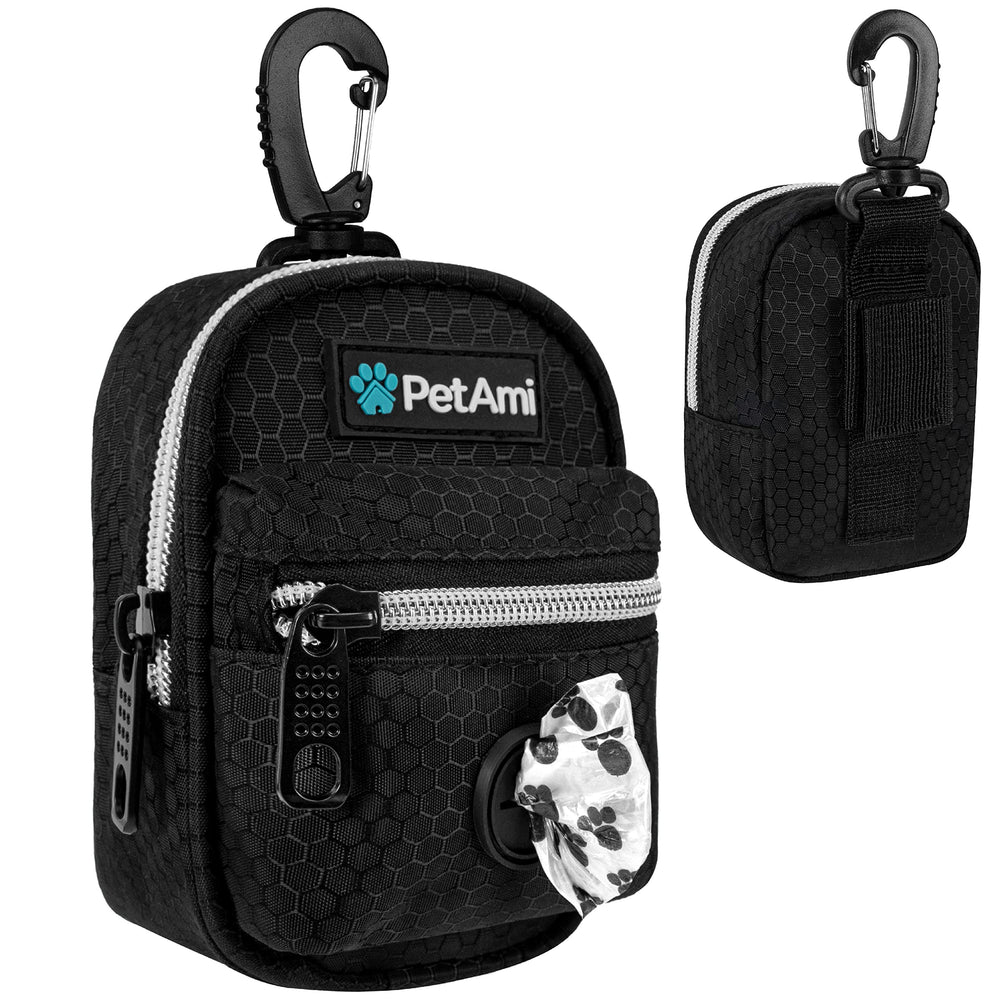 PetAmi dispensador de bolsas para excrementos en la correa, práctico para paseos.
