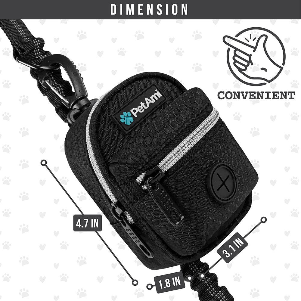 PetAmi dispensador para entrenamiento, lleva golosinas y bolsas.