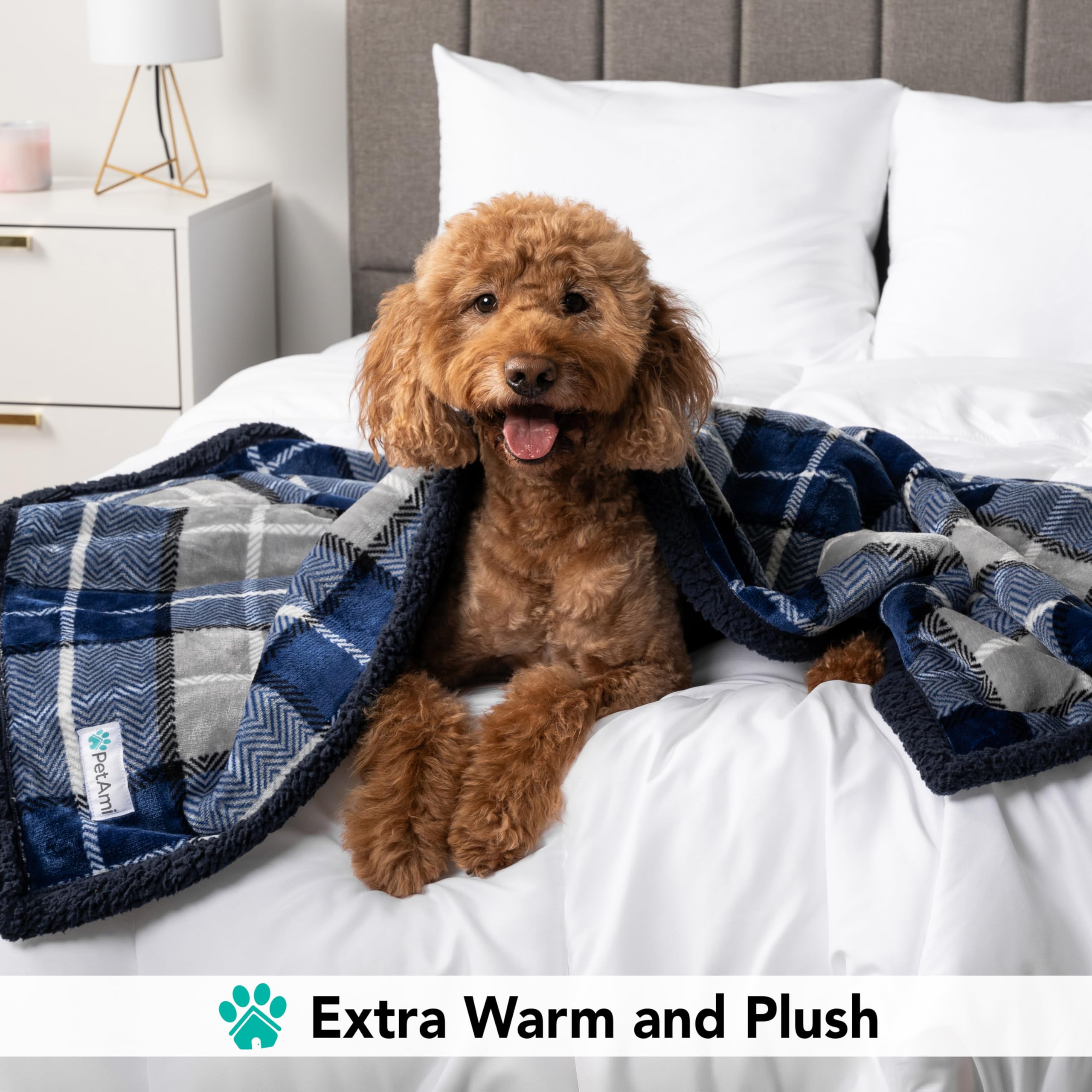 Manta lavable a máquina de PetAmi para perros
