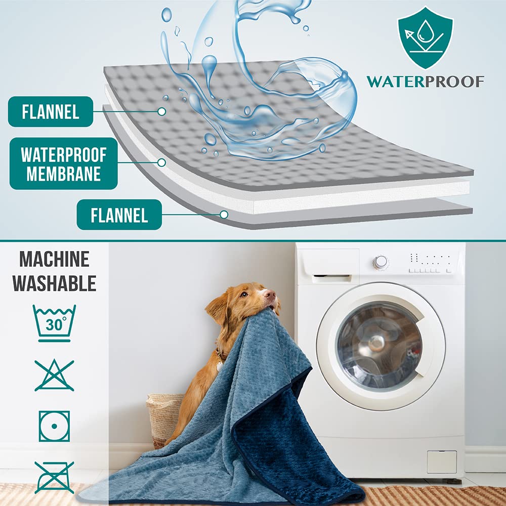 Manta PetAmi lavable a máquina para limpieza sencilla.