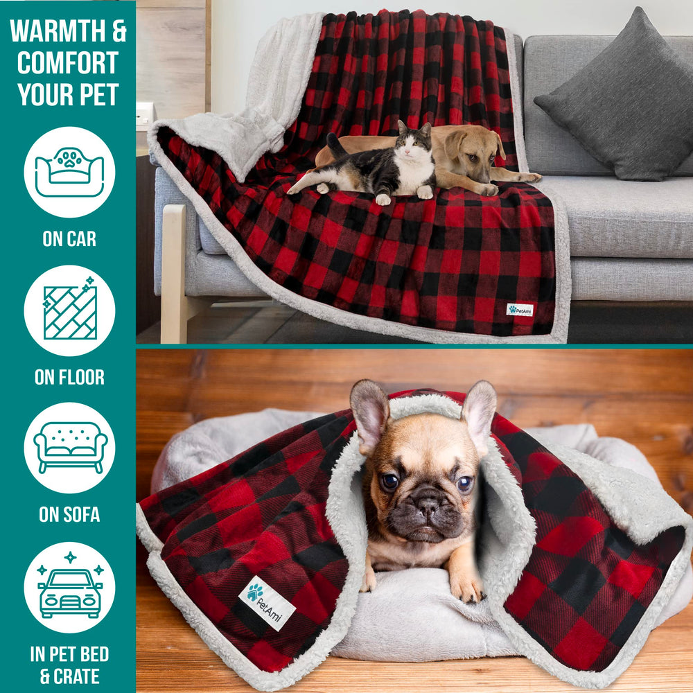 Uso diario interior y exterior con manta PetAmi para mascotas