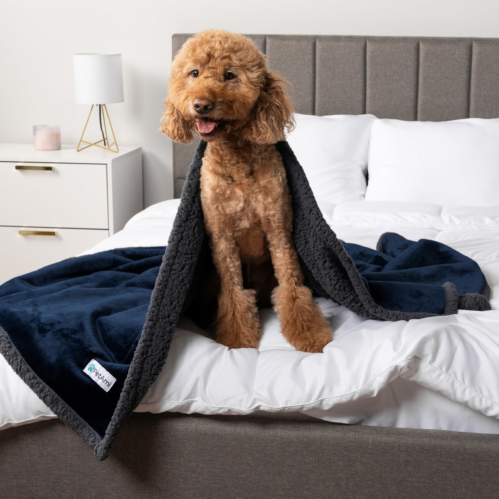 PetAmi manta diseño plaid suave brinda calidez durante siestas