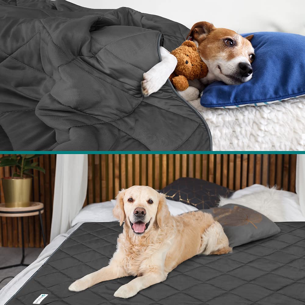 PetAmi manta reversible suave; lado felpa para dormir cómodo.
