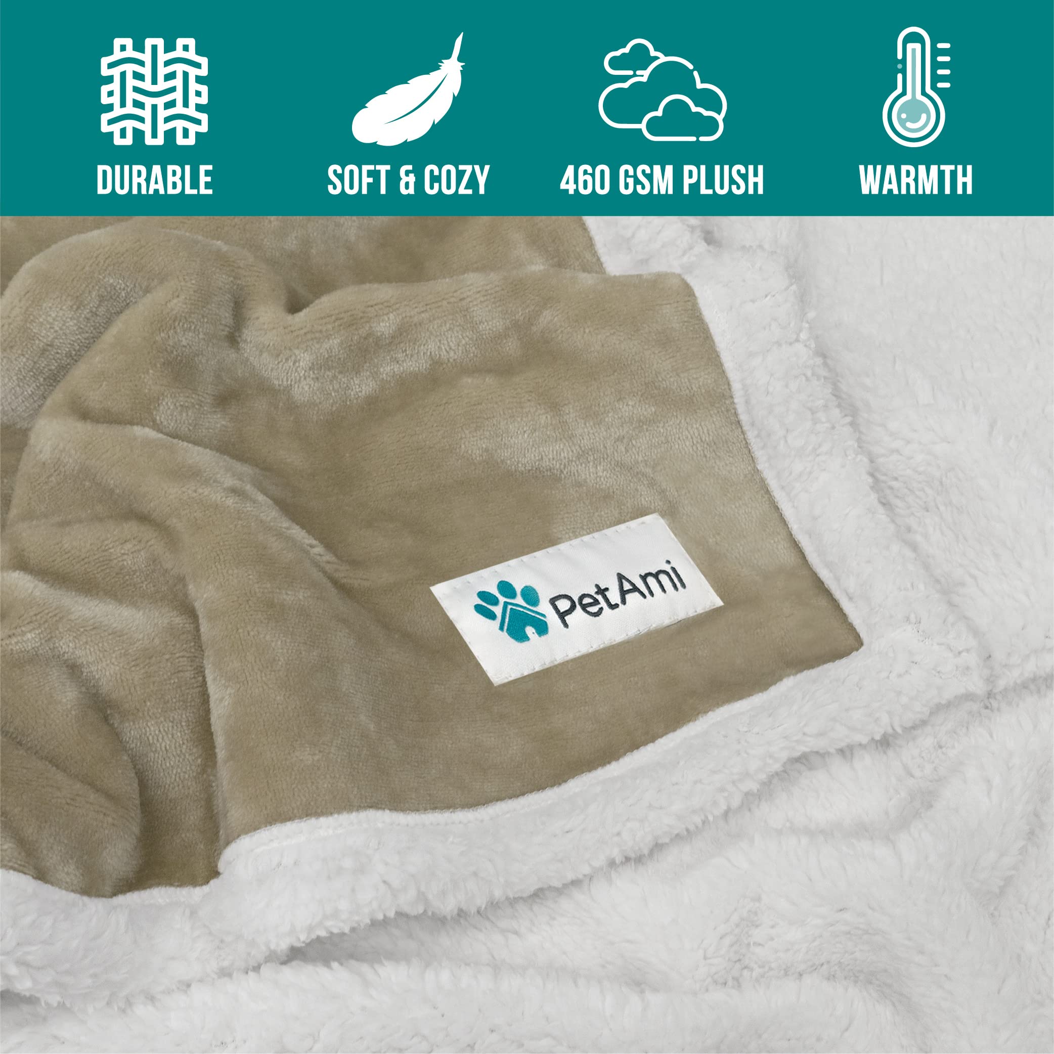PetAmi manta para viaje y playa, ligera y portátil.