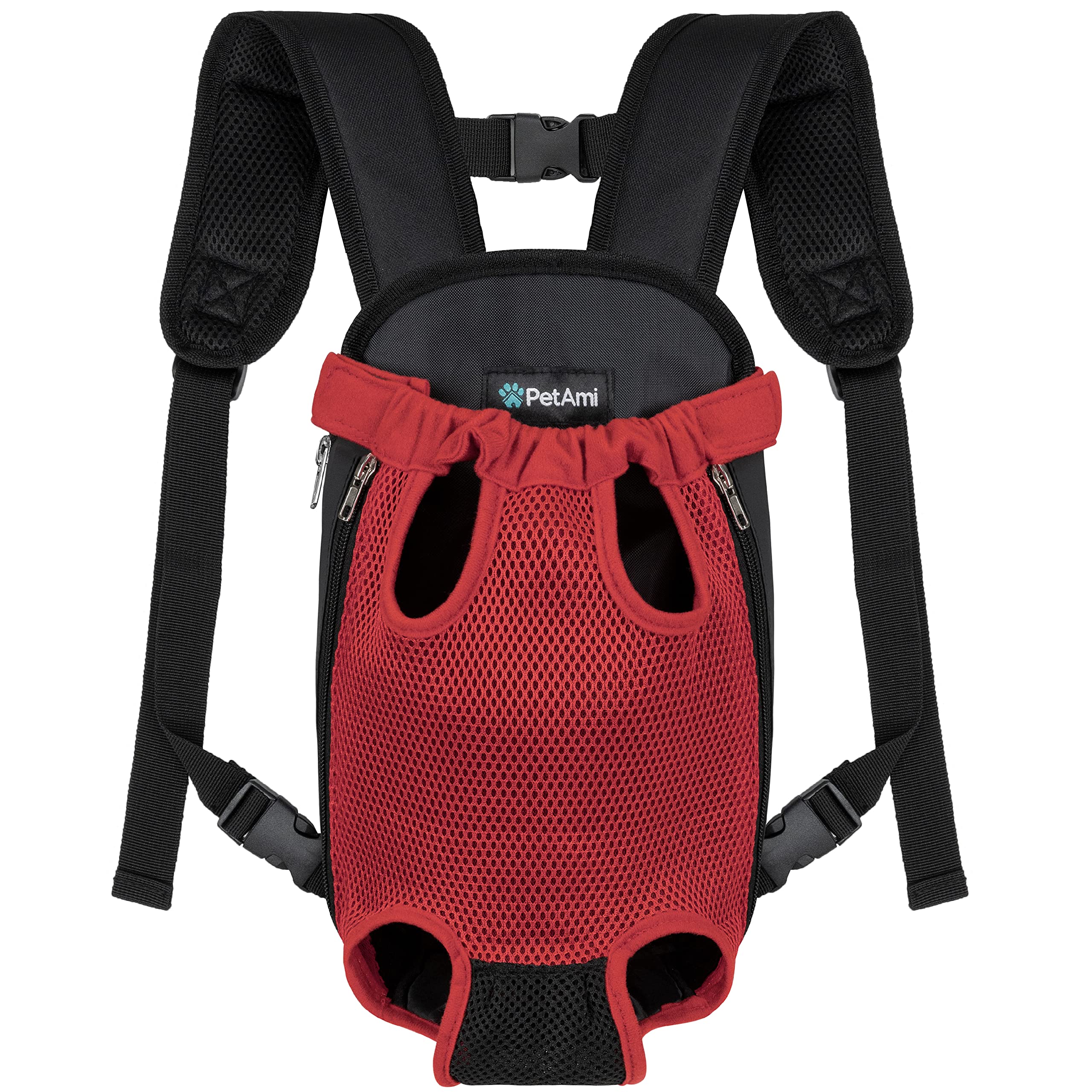 PetAmi mochila frontal para perro ventilada, ideal para paseos al aire libre