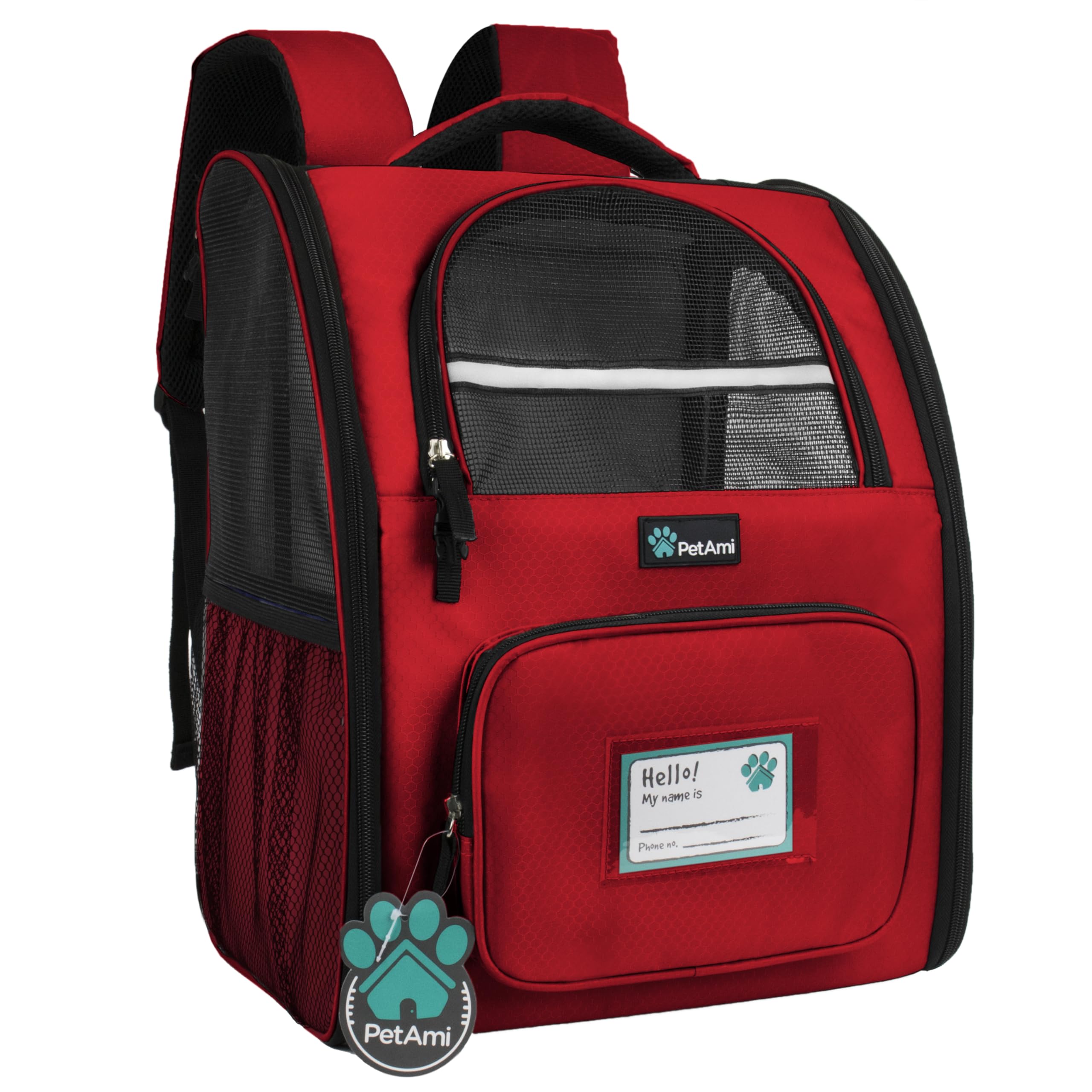 PetAmi Mochila Porta Perro: interior espacioso para confort en salidas.
