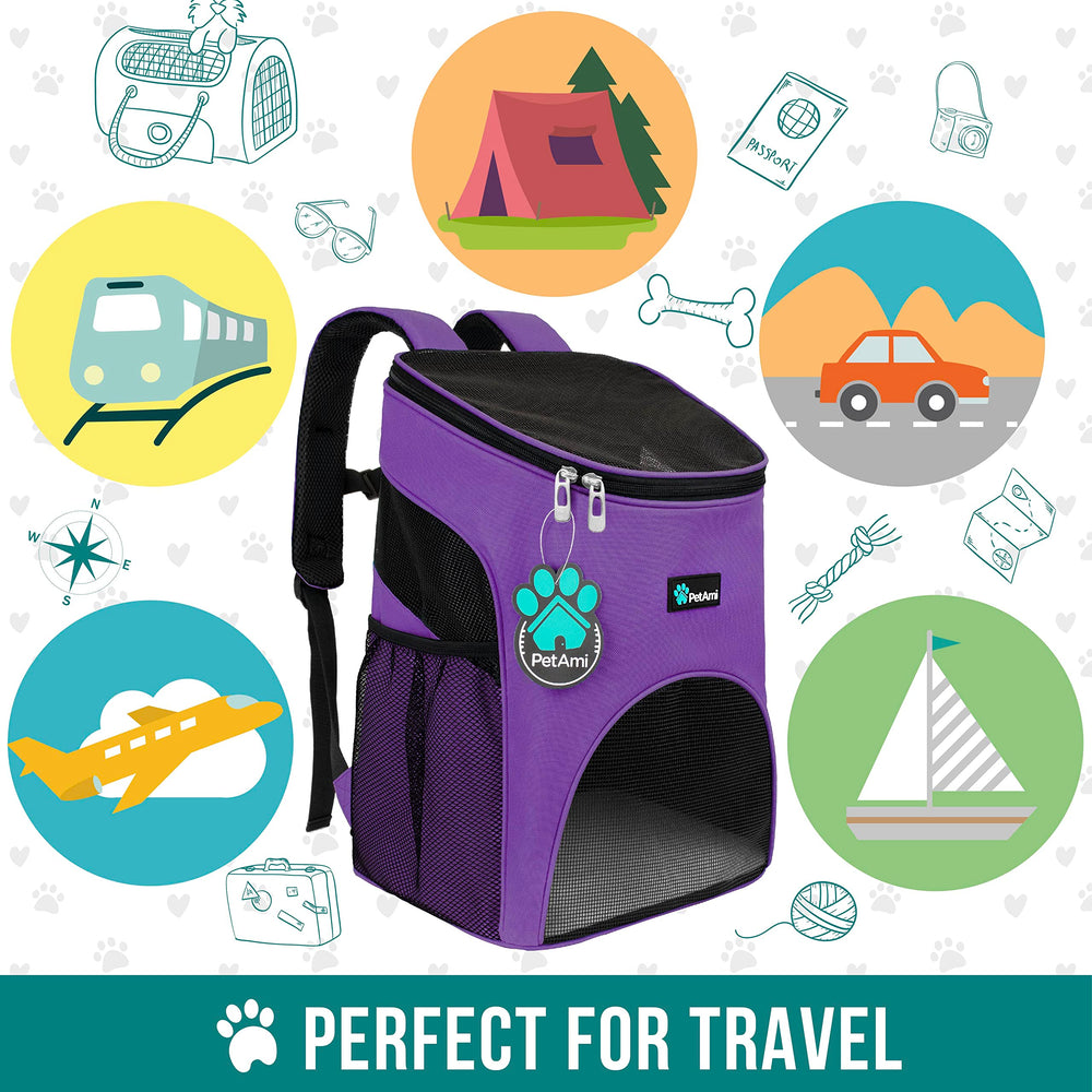 PetAmi Mochila portabebés para mascotas pequeñas durante viaje