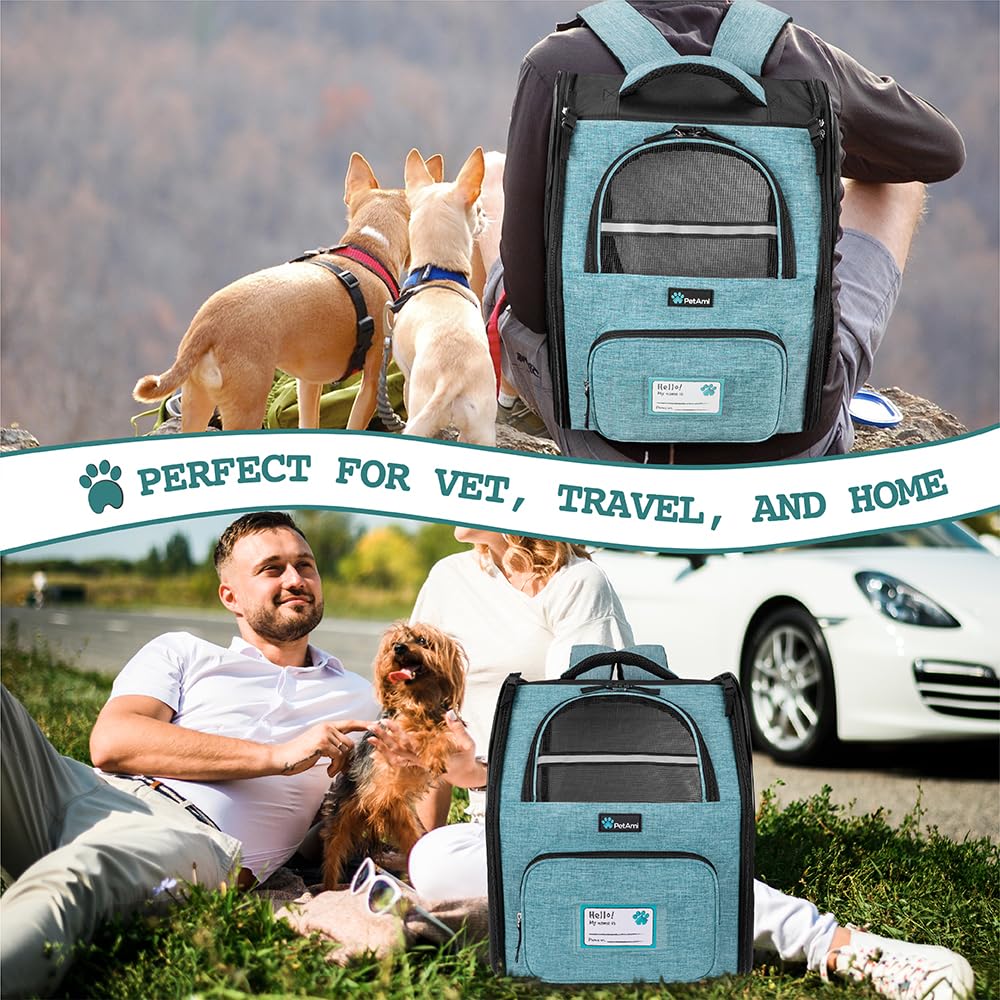 PetAmi Mochila Portaperro apta para viajes en avión.