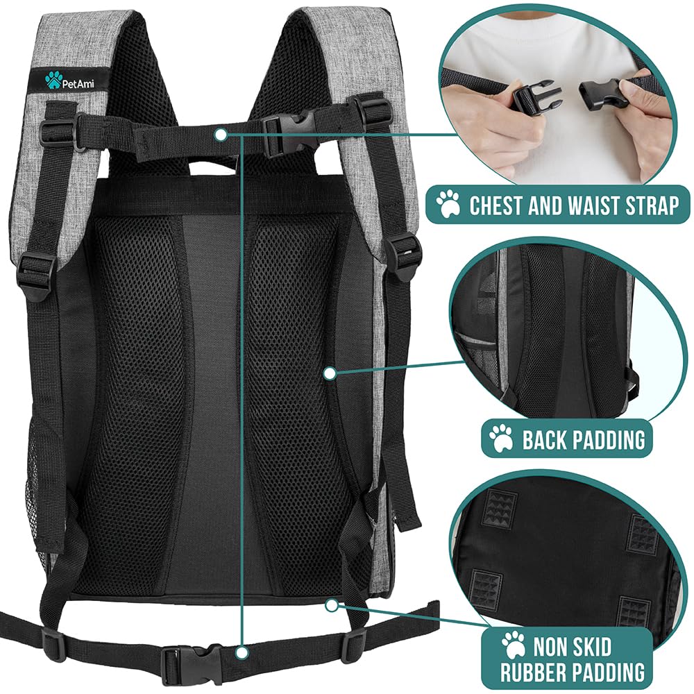 PetAmi mochila aprobada por aerolíneas y TSA para viajar