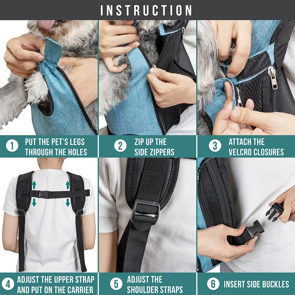 PetAmi Mochila Portabebés: tamaño 12-16 libras, ideal para mascotas pequeñas.