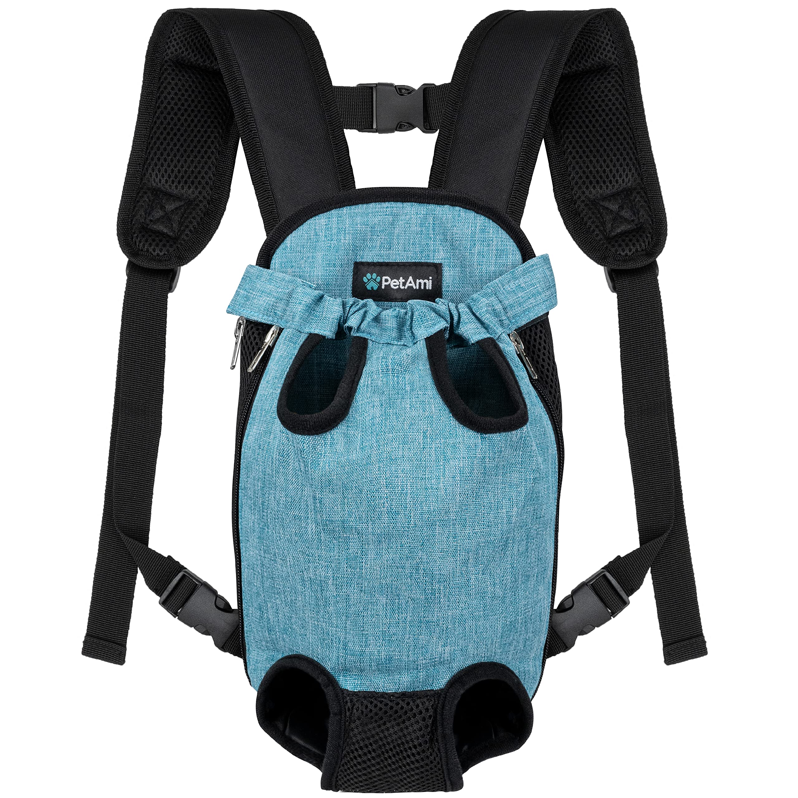 PetAmi portador-perro-frontal: cómodo para paseos y salidas al aire libre