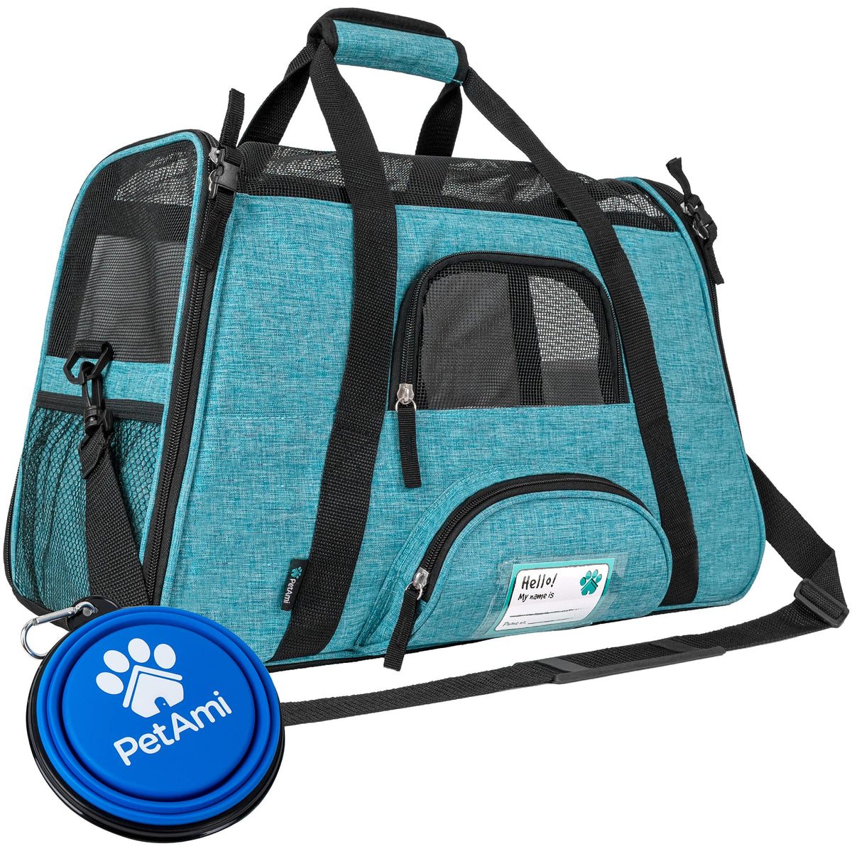 PetAmi transportín para gato con ventilación amplia para viaje cómodo