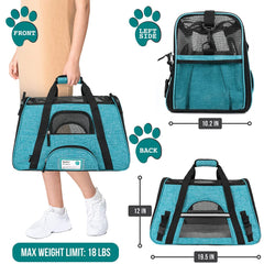 PetAmi transportín suave para perro pequeño ideal para coche