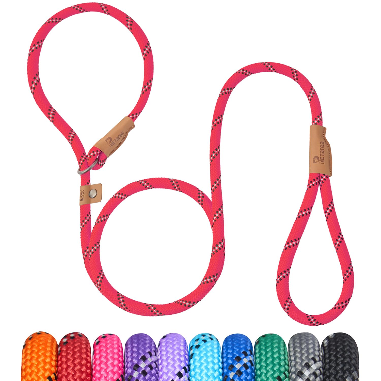 Petarea correa deslizante de 5 ft para perros, ideal para entrenamiento diario