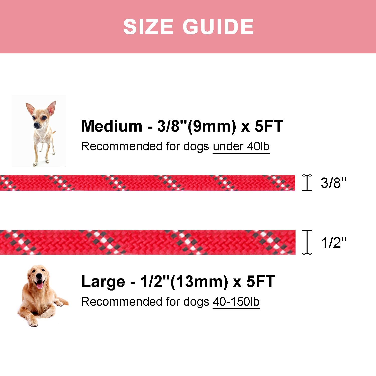 Petarea talla grande 5 ft para perros de razas grandes