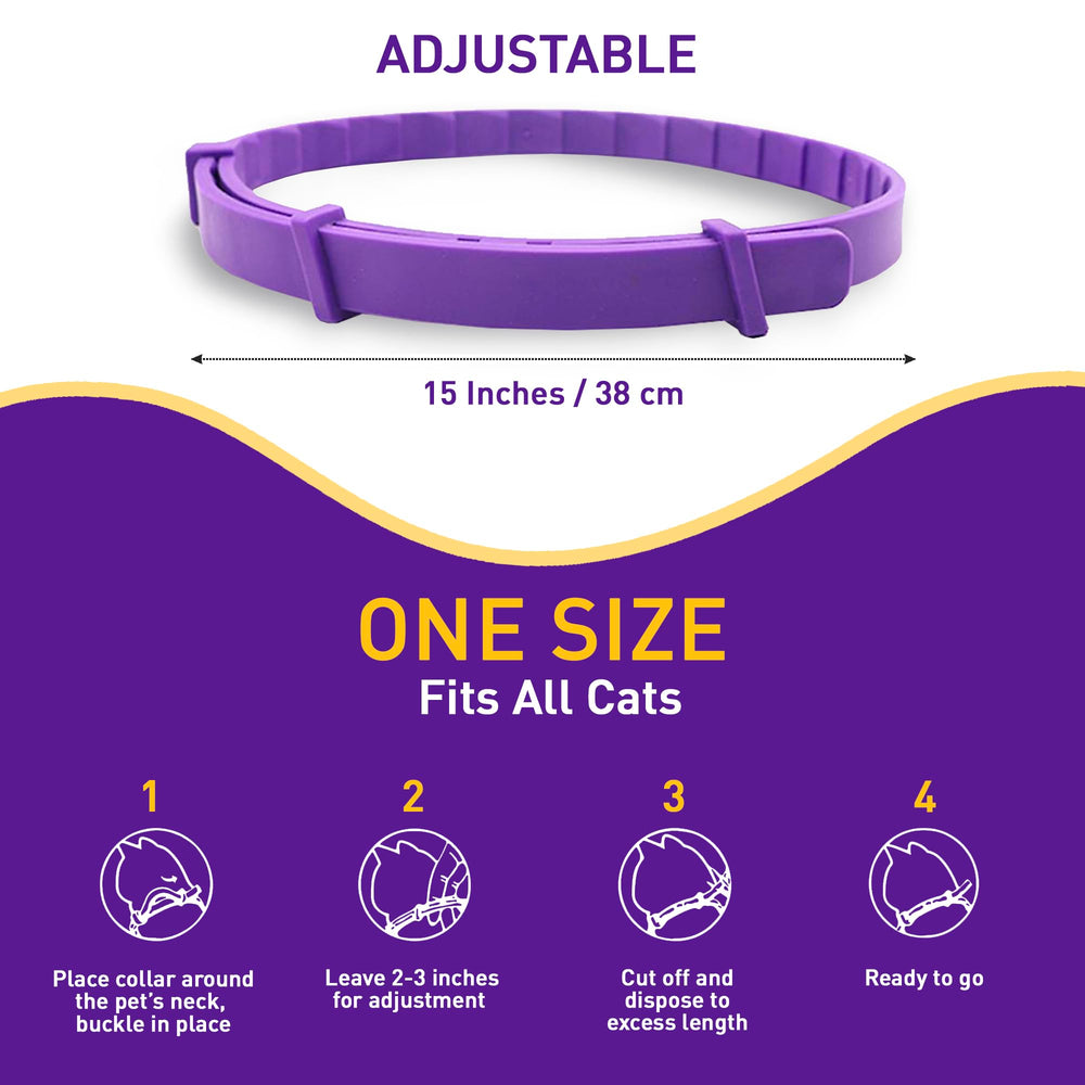 PetAtlas paquete de 4 collares calmantes para gatos, opción económica