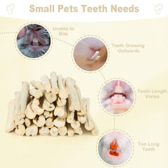 Petawi bastones bambú dulces para chinchilla: ideal para dentición y entretenimiento diario.
