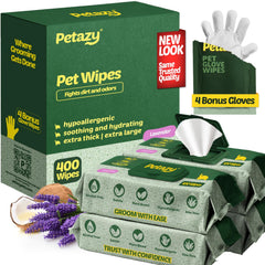 Petazy 400: toallitas para patas, limpieza suave y rápida para casa o paseo